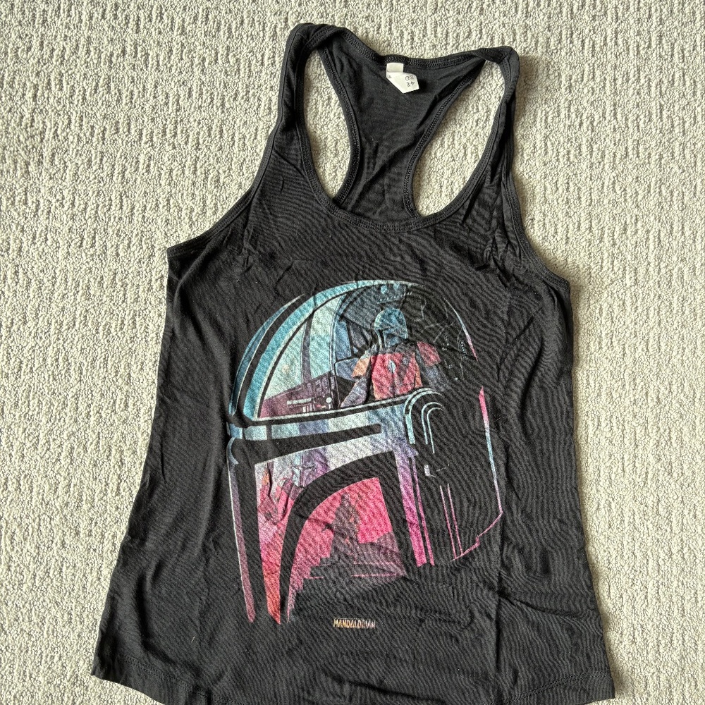 Star Wars Mandalorian Razor Back Tank Top Size Medium
